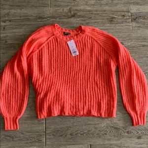 NWT wild fable bright coral knit sweater sz medium